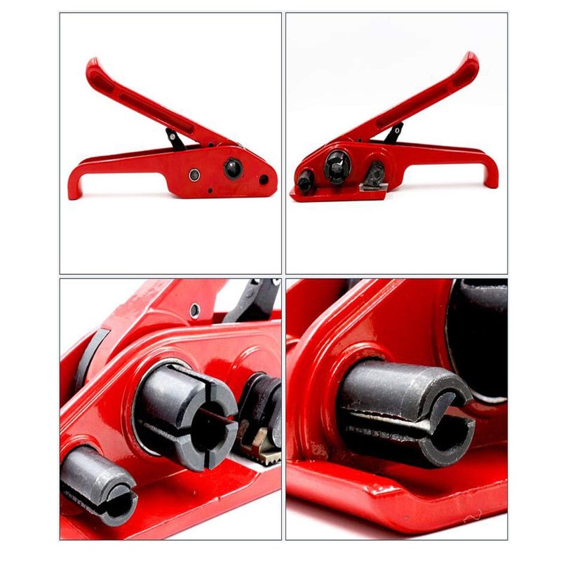 VOTOER Poly Strapping Tensioner Cutter and Sealer Manual Banding Tool Strapping Packing Kit Set for Width 1/2" -3/4" Polyproplyn and Polyester Plasticstrap Cord - Image 4